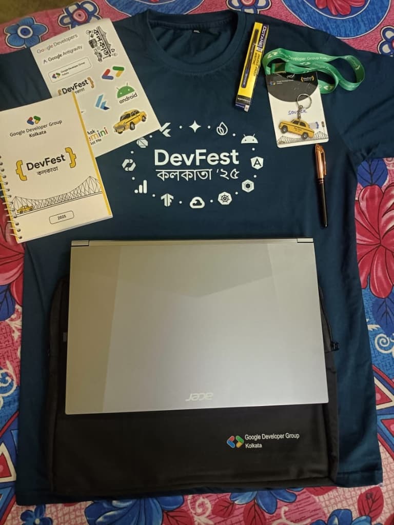 DevFest Kolkata '25 Memorabilia & Community Swag
