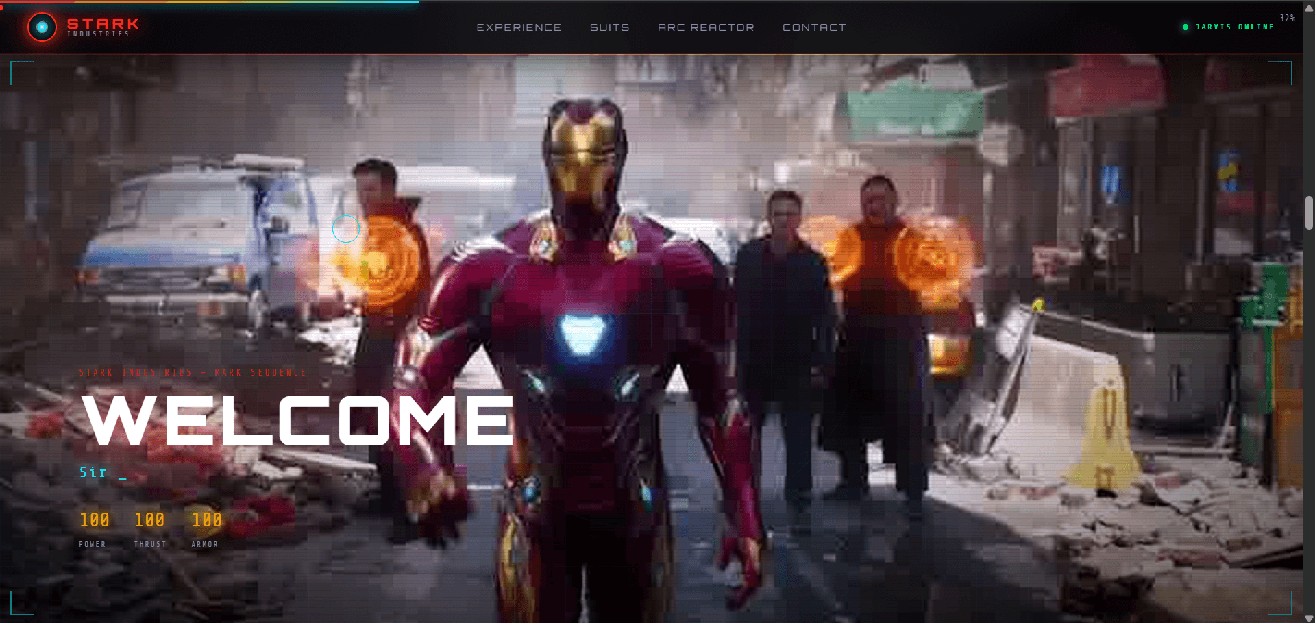 Iron Man - Interactive Animation